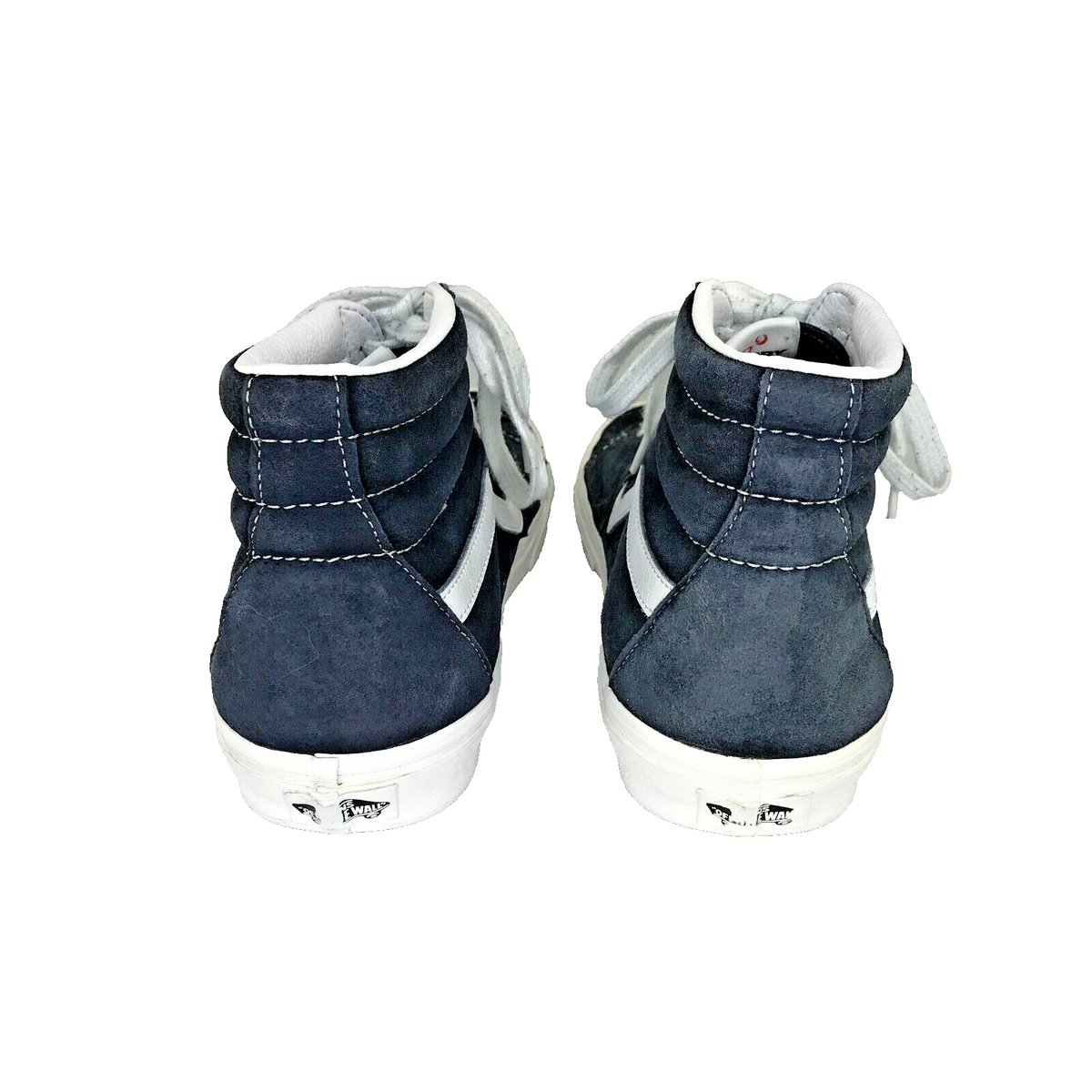 VANS Sk8-Hi Dark Blue Mens Size 10.5, Womens 12 w/Heiq Eco Dry Vans Skate Sk8 High Navy/White - Orchard Skateshop main image 2