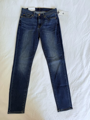 Neu 7 For All Mankind Gwenevere Skinny Jeans Medium Wash Stretch Denim Gr. 29 - Bild 10 von 16