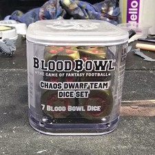 Blood Bowl Chaos Dwarf Team Dice Set 7 Dice