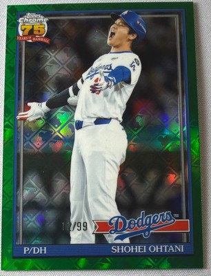 2026 Topps Chrome Shohei Ohtani 1991 Topps Green Logofractor Dodgers /99 91CB-1