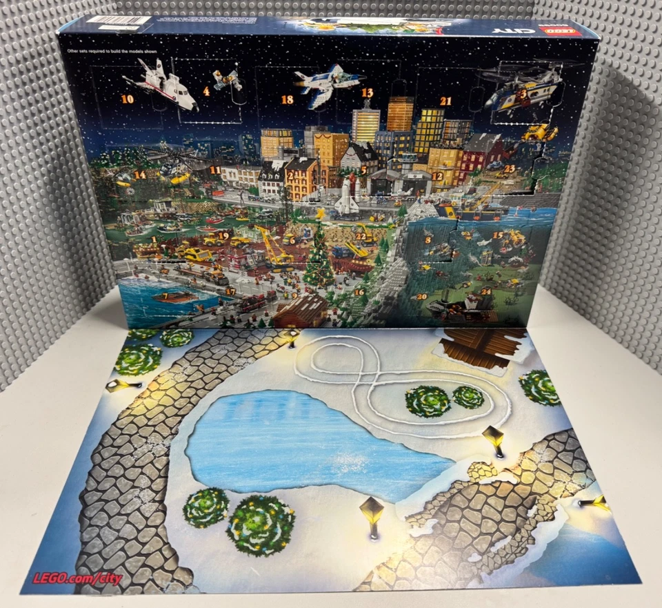 2015 Lego City Advent Calendar Set 60099 - 100% Complete & Mostly New/Unopened - Image 2 of 4