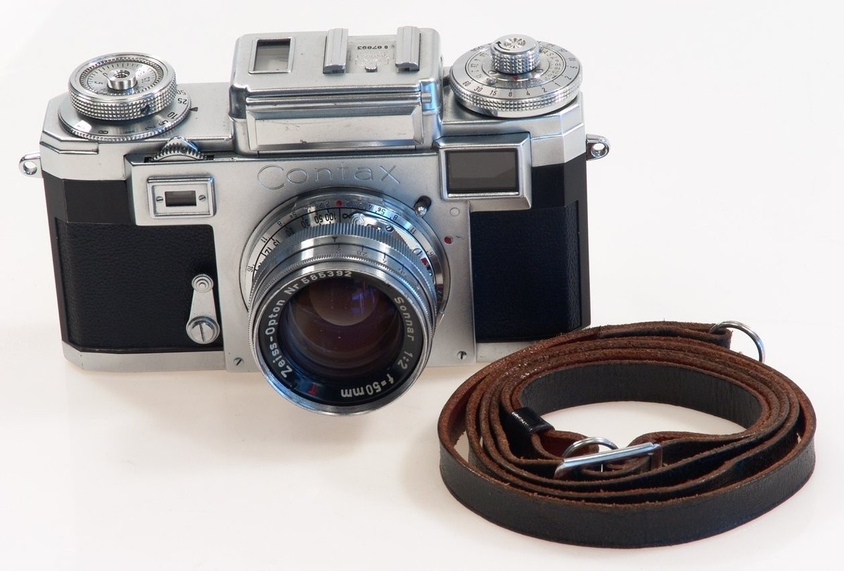 ZEISS IKON CONTAX IIIa CAMERA ZEISS-OPTON SONNAR 1:2 f=50mm RED T