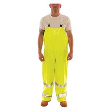 Tingley O53122.2X.01 Hi-Visibility Rain Bib Overall, Pvc, 32 In Inseam, 48 In