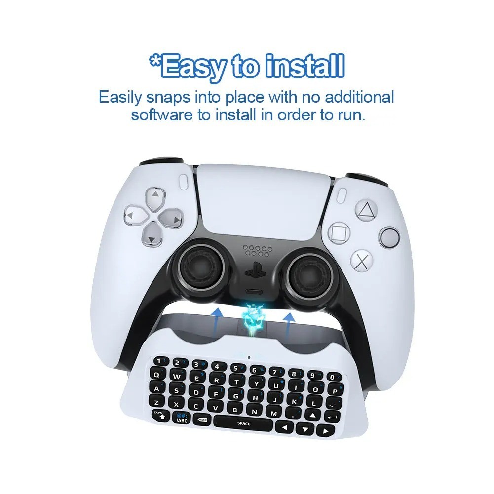 Clavier Bluetooth manette PS5 pour éviter la saisie lente sur console