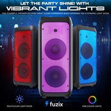 Portable Rechargeable Karaoke Bluetooth Audio Speaker with Two Microphones