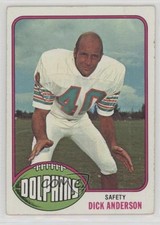 1976 Topps Dick Anderson #335 1w8