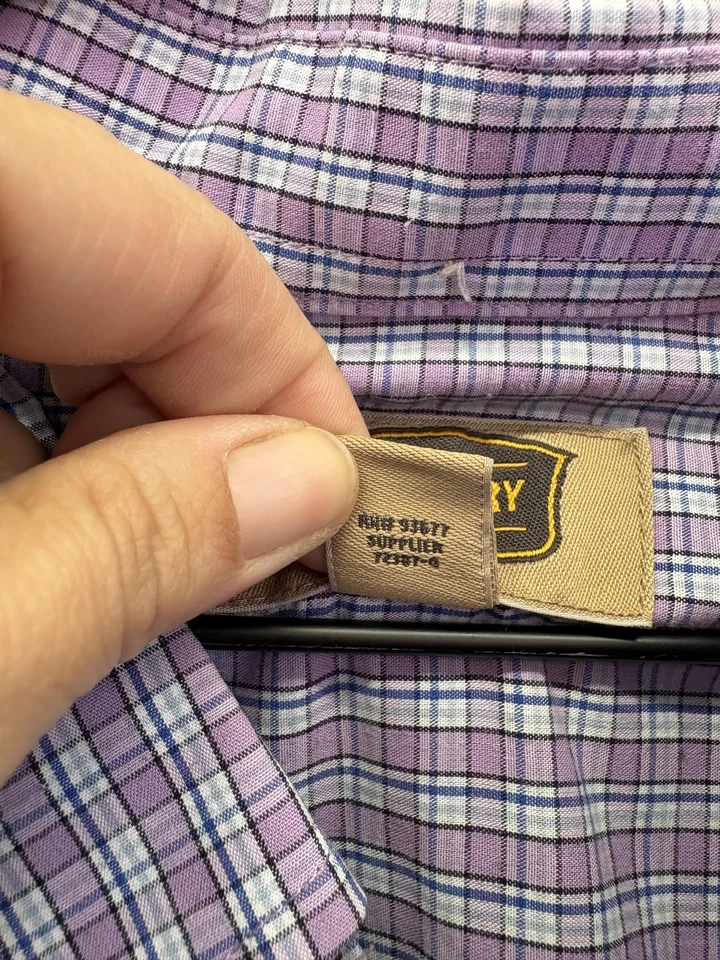 Camisa The Foundry Supply Co para Hombres 3XLT Cuadros Abotonados Grande Alta Fácil Cuidado Foto 4 de 4