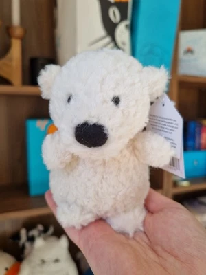 jellycat wee tiny polar bear ! retired and super cute genuine new with tags ! - Image 1 of 4