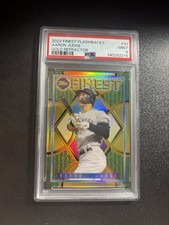 Aaron Judge 2022 Topps Finest Flashbacks GOLD Refractor /50 PSA 9 Yankees 