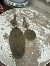 Vintage Hotel Motel Room Key W/extra Key #1