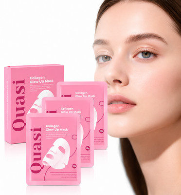 Quasi-Collagen Glow Up Mask | Hydrating & Firming Facial Mask - 4 pcs/box USA