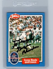 1988 SWELL GEORGE BLANDA HOF AUTO AUTOGRAPHED SIGNED