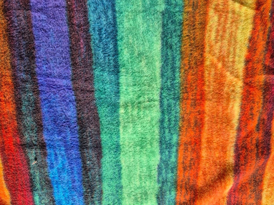 MULTI  FUSION STRIPE  FLEECE FABRIC 21X59 INCHES - Image 2 of 2