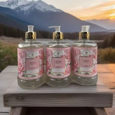 3 PACK SAPONIFICIO ARTIGIANALE FIORENTINO 🌹ROSE🌹LIQUID HAND SOAP 16.9FL.OZ.