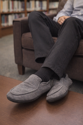 Olakaui‎ Moloa Hulu Dark Shadow Gray Wool Slip On Casual Loafers Slippers Men 11 Moloā Hulu Men main image 3