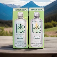 Pack 2- Bausch Lomb Biotrue Multi-purpose Solution - 10 Oz Ea New Exp 2027++
