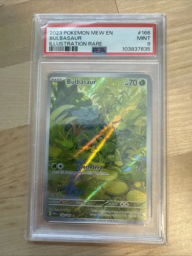 Bulbasaur 166/165 Illustration Rare 151 Pokemon PSA 9