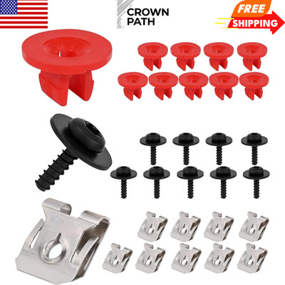 10x Engine Splash Shield Screw Bolt Clip Kit for Ford Focus Fusion Escape Explor