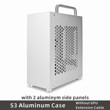 S3 MINI-ITX Case All Aluminum Computer Mini Small Chassis Support Flex Psu/195Mm