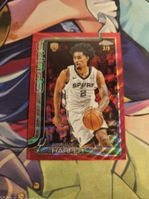 2025 Topps Chrome Dylan Harper RC Rookie Red Wave Refractor 3/5 SSP Spurs