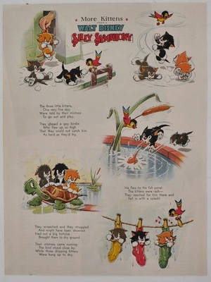 1936 Disney More Kittens Silly Symphony Good Housekeeping Magazine December