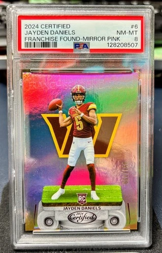 2024 Certified Franchise Foundations Jayden Daniels #6 Mirror Pink 051 / 199