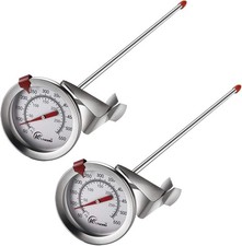 Candy/Deep Fry Thermometer with Instant Read,Dial Thermometer,2" Stainless St...