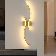 LED Wandleuchte 80CM Lang 3000K Wandlampe Wohnzimmer Schlafzimmer Treppen Gold