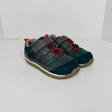 See Kai Run Summit Athletic Sneaker Toddler Size 8 Green Grey Hook and Loop Stra