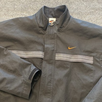 Vintage Y2K Nike Full Zip Windbreaker Jacket Oversized Mens Medium Mini Swoosh