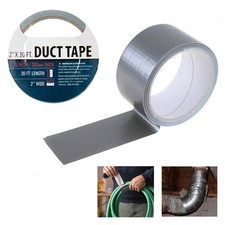 1 Silver Duct Tape Roll 2" x 10 Yards Sealing Boxes Heavy Duty Arts Crafts New