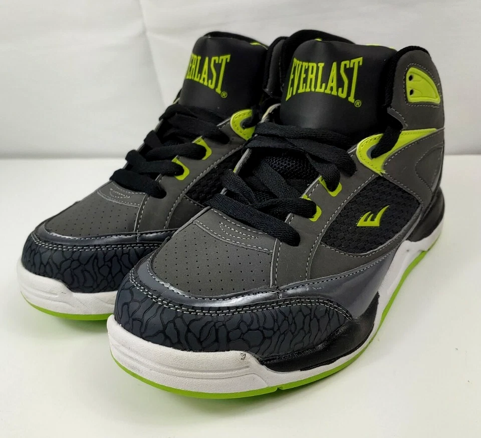 Zapato para correr de baloncesto Everlast para niño talla 7,5 Terminator verde/negro súper limpio Foto 4 de 4