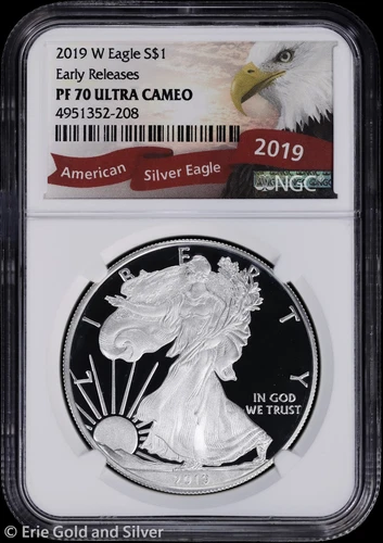 2019-W $1 Proof American Silver Eagle NGC PR 70 UC | Early Releases