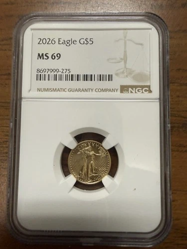 2026 Gold Eagle G$5 NGC MS69