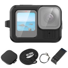 Silicone Lens Cap Battery Side Door Cover Lanyard Sleeve Case for GoPro Hero 13