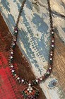 Vintage “cleopatra” semi precious stone Necklace Set In Gold Tone Metal — photo 2