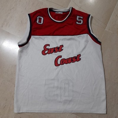 Vintage East Coast Basketball Jersey Identic Sports 05, Hip Hop Tank Top Size XL