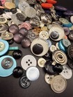 Vintage Sewing Buttons Mixed Lot Bulk Metal Plastic Moonglow Crafting Jewelry — photo 7