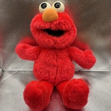 1997 Vintage Collectible ELMO LOVES YOU Talking Soft Plush Toy, L 16" by Tyco