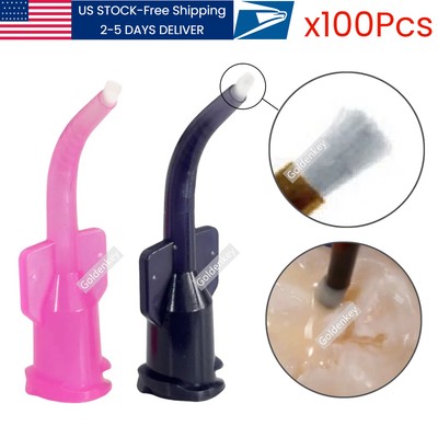 Dental Screw Brush Tips Syringe Delivery Liner Appliator Brush Tips Inspiral USA