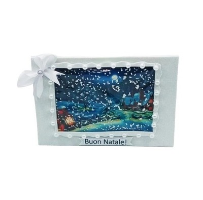 SALE! 1 WEIHNACHTSKARTE GELDBÖRSE im VINTAGE STIL HANDARBEIT + GESCHENK 