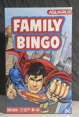 Superman Family Bingo Game Aquarius DC Comics  NEW & Sealed 48 Cards 8
