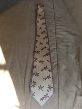 MENS 100 YELLOW PURE SILK TIE WITH STARFISH MILA SCH N