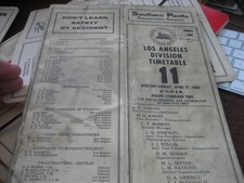 Southern Pacific Los Angeles Division Employee Timetable #11 -4/27/1980