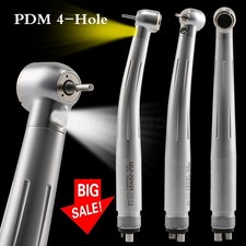 NSK Style Dental Fiber Optic High Speed Turbine LED Egenerator Handpiece 4Hole D