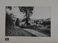 Antique Hoosick Falls New York Art Print 1902 Boston & Maine Rail Road