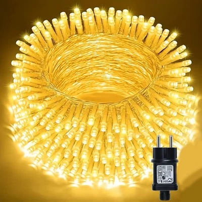 OYAJIA Catena Luminosa LED 10-100m Luci di Natale per Interno Esterno Xmas Bianco Caldo
