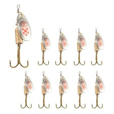 10 pieces spoon with blade 10 x 7g turning hard the towing and trout pike4332