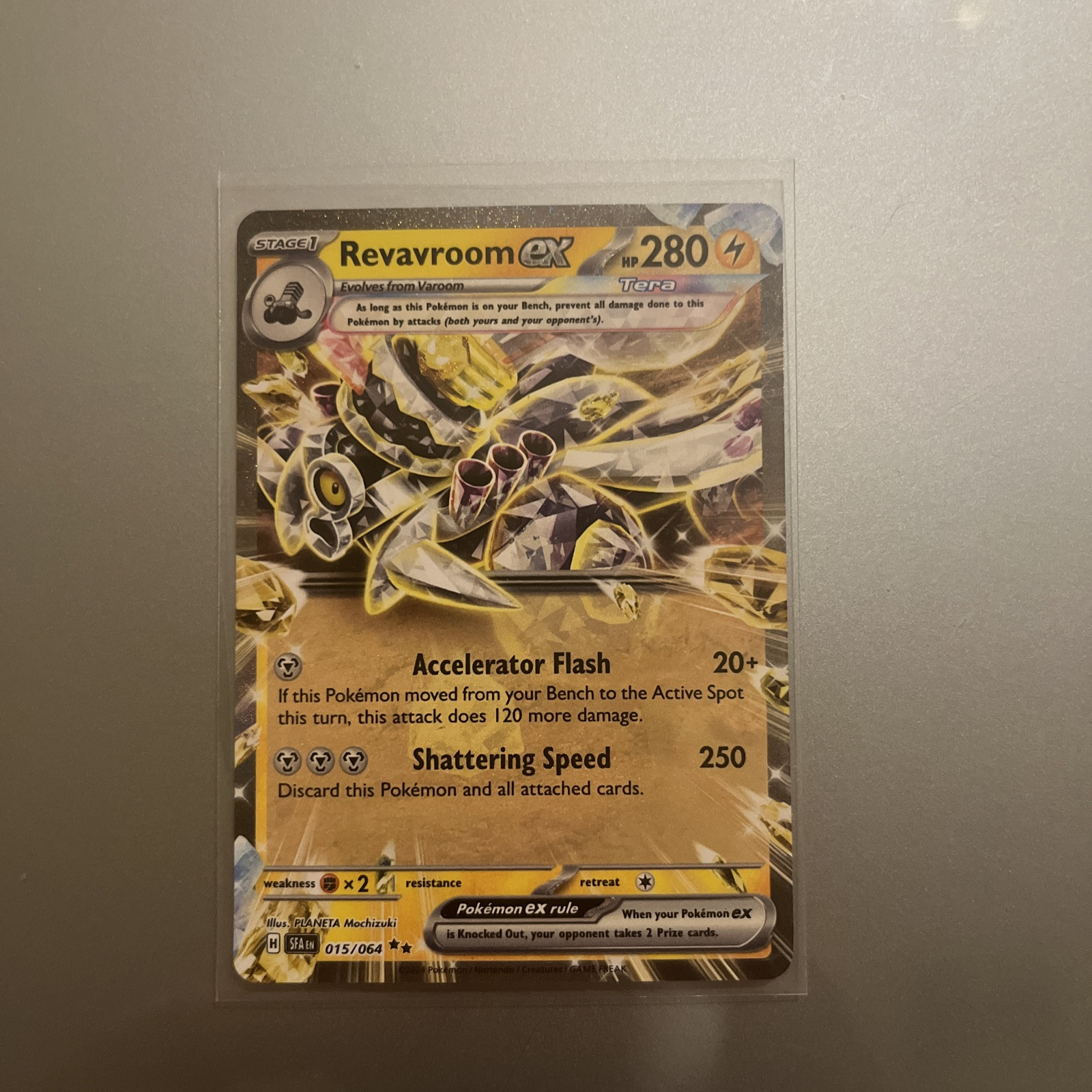 Revavroom Ex 015/064 Double Rare Shrouded Fable Pokemon Card RR - NM