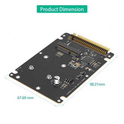 MSATA Mini-SATA SSD to IDE ATA 44Pin Adapter